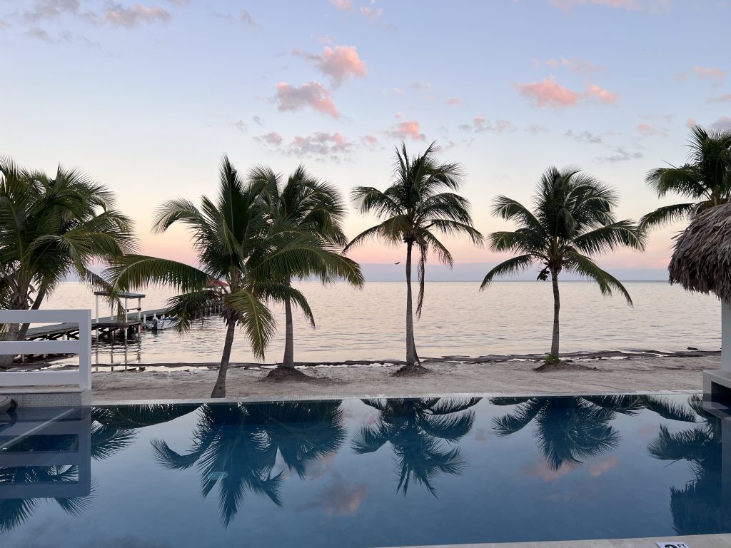 belize sunset san pedro
